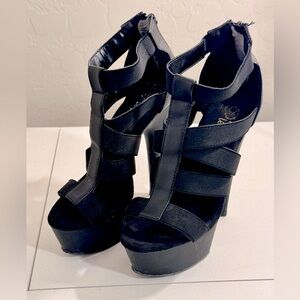Pleaser Size 6 Delight 651 Strappy Peep toe Platform Heel. LIMITED EDITION.